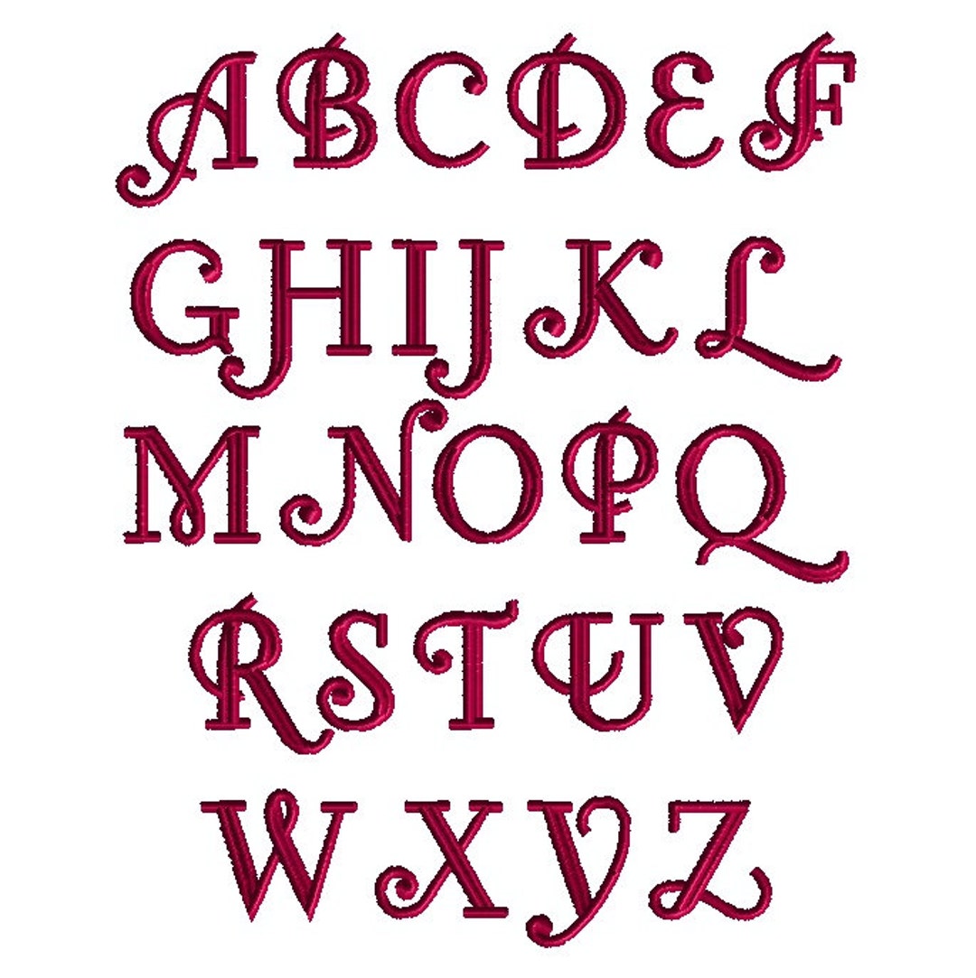 Little Lord Fontleroy Alphabet Machine Embroidery Designsinstant