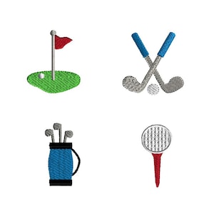 Mini Golf Embroidery Designs for Machine Embroidery-INSTANT DOWNLOAD