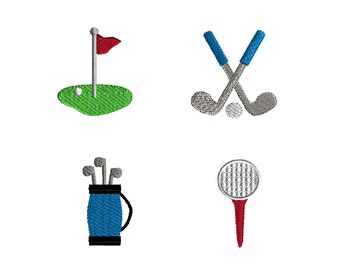 Mini Golf Embroidery Designs for Machine Embroidery-INSTANT DOWNLOAD