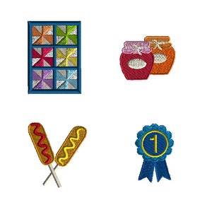 Mini Country Fair Maschinenstickerei Design Set-INSTANT DOWNLOAD