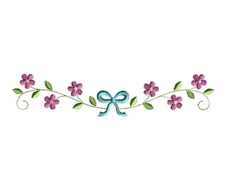 Daisy Chain Machine Embroidery Design-INSTANT DOWNLOAD