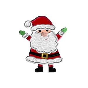 Santa Claus Applique Embroidery Design for Machine Embroidery-INSTANT DOWNLOAD