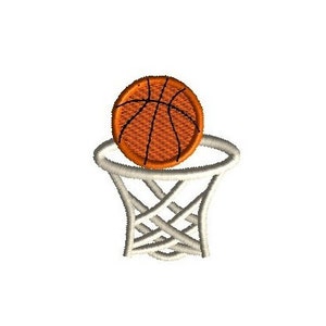 Mini Basketball and Net Machine Embroidery Design-INSTANT DOWNLOAD