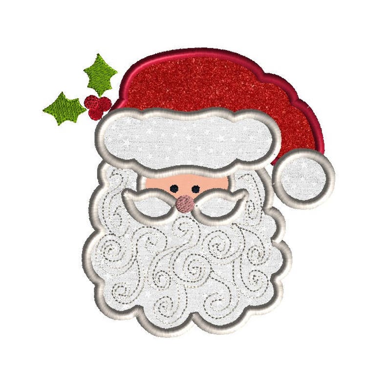 Santa Beard Embroidery Santa Beard Embroidery