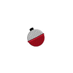 Mini Fishing Bobber Machine Embroidery Design-INSTANT DOWNLOAD-3 sizes