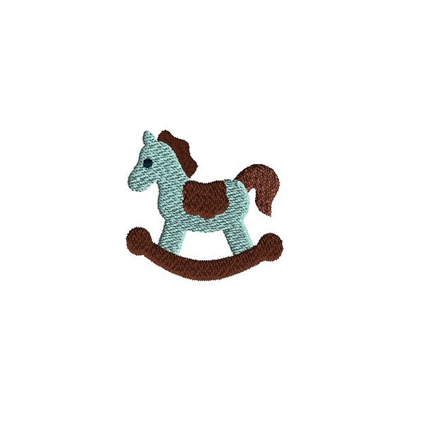 Mini Rocking Horse Machine Embroidery Design-INSTANT DOWNLOAD