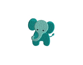 Mini Elephant Machine Embroidery Design-INSTANT DOWNLOAD