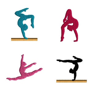 Mini Gymnast Machine Embroidery Design Set-INSTANT DOWNLOAD-3 sizes