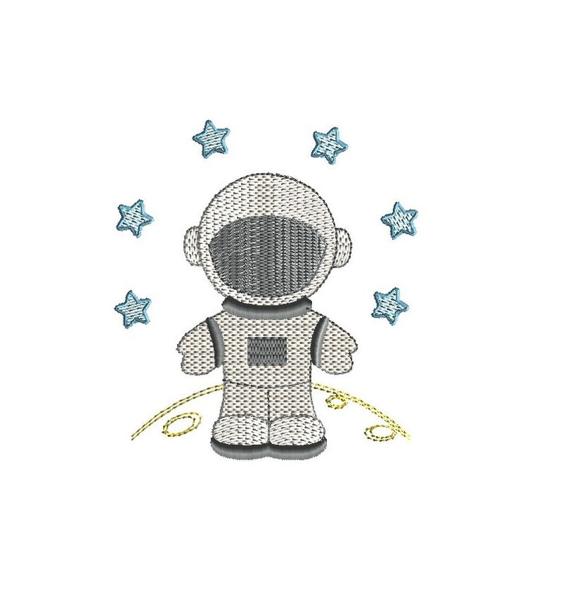 Astronaut quick stitch machine embroidery designinstant  etsy Astronaut quick stitch machine embroidery designinstant  etsy
