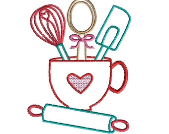 Bake Off Machine Embroidery Design-INSTANT DOWNLOAD-4 sizes