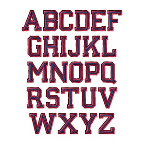 Varsity Font Alphabet Machine Embroidery Designs-INSTANT DOWNLOAD