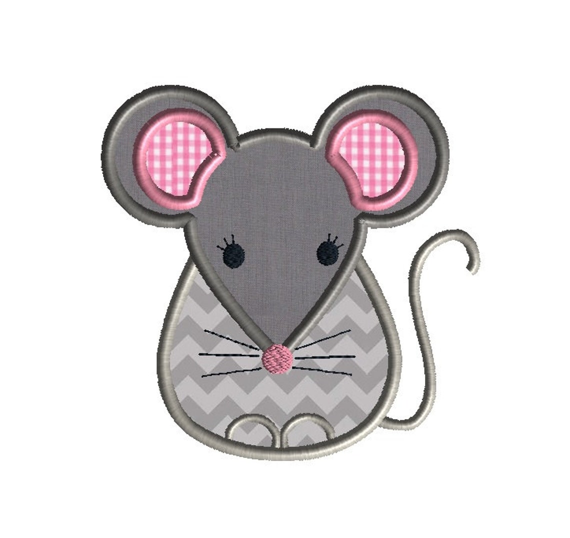 Little mouse applique machine embroidery designinstant  etsy Little mouse applique machine embroidery designinstant  etsy