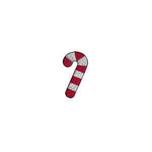 Mini Candy Cane Christmas Machine Embroidery Design-INSTANT DOWNLOAD