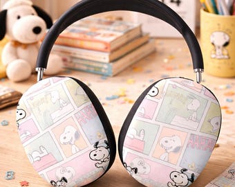 Snoopy Earmuffs, Cartoon Ear Muffs Gift For Women, Cute Comic Print Ear Warmers, Winter Ear Covers, Peanuts Inspired Accessories