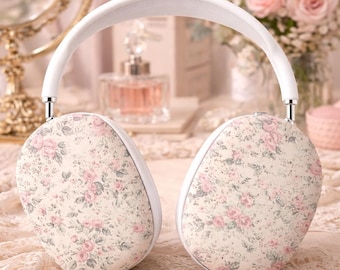 Floral Ear Muffs, Vintage Rose Earmuffs Gift For Women, Winter Ear Warmers, Soft Cozy Ear Covers, Aesthetic Cottagecore Accessories