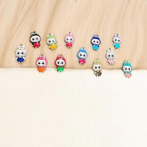 Kawaii Monster bu Pendant Necklace, Golden Color Chain, Kids Gift