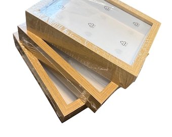 Wooden Shadow Box Frame, Deep Display Frame for Crafts, Memory Keepsake Decor