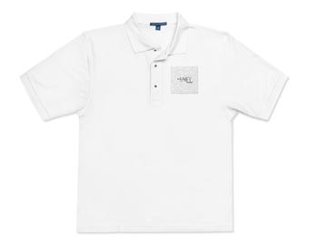 Minimal Mountain Range Embroidered Polo
