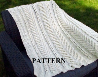 Knit Baby Blanket Pattern, Baby Blanket Pattern, Knitting Pattern Blanket, Knitting Pattern, Irish Baby Blanket, Digital Download, Heirloom