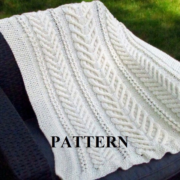 Knit Baby Blanket Pattern, Baby Blanket Pattern, Knitting Pattern Blanket, Knitting Pattern, Irish Baby Blanket, Digital Download, Heirloom