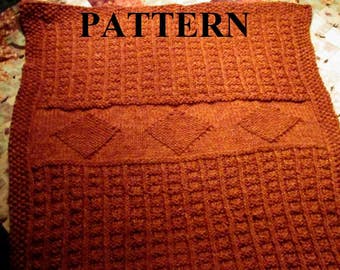 Knit Baby Blanket Pattern, Knitting Pattern, Chunky Yarn, Chart Pattern Included, Digital Pattern, **Instant Download**