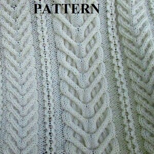 Knit Baby Blanket Pattern, Baby Blanket Pattern, Knitting Pattern Blanket, Knitting Pattern, Irish Baby Blanket, Digital Download, Heirloom image 2
