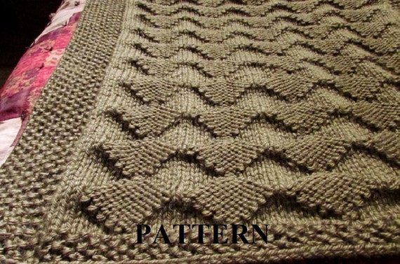 Baby Blanket Pattern Knit Knit Baby Blanket Pattern Pdf Knitting Pattern Chunky Yarn Knitting Pattern Baby Blanket Knitting Pattern