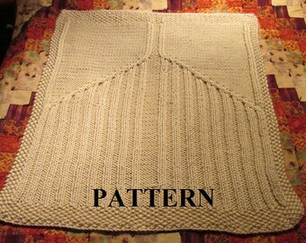 Knit Baby Blanket Pattern, Knitting Pattern, Cable Knit, Aran Knit, Chunky Yarn, Knitting Chart Included, **Instant Download**