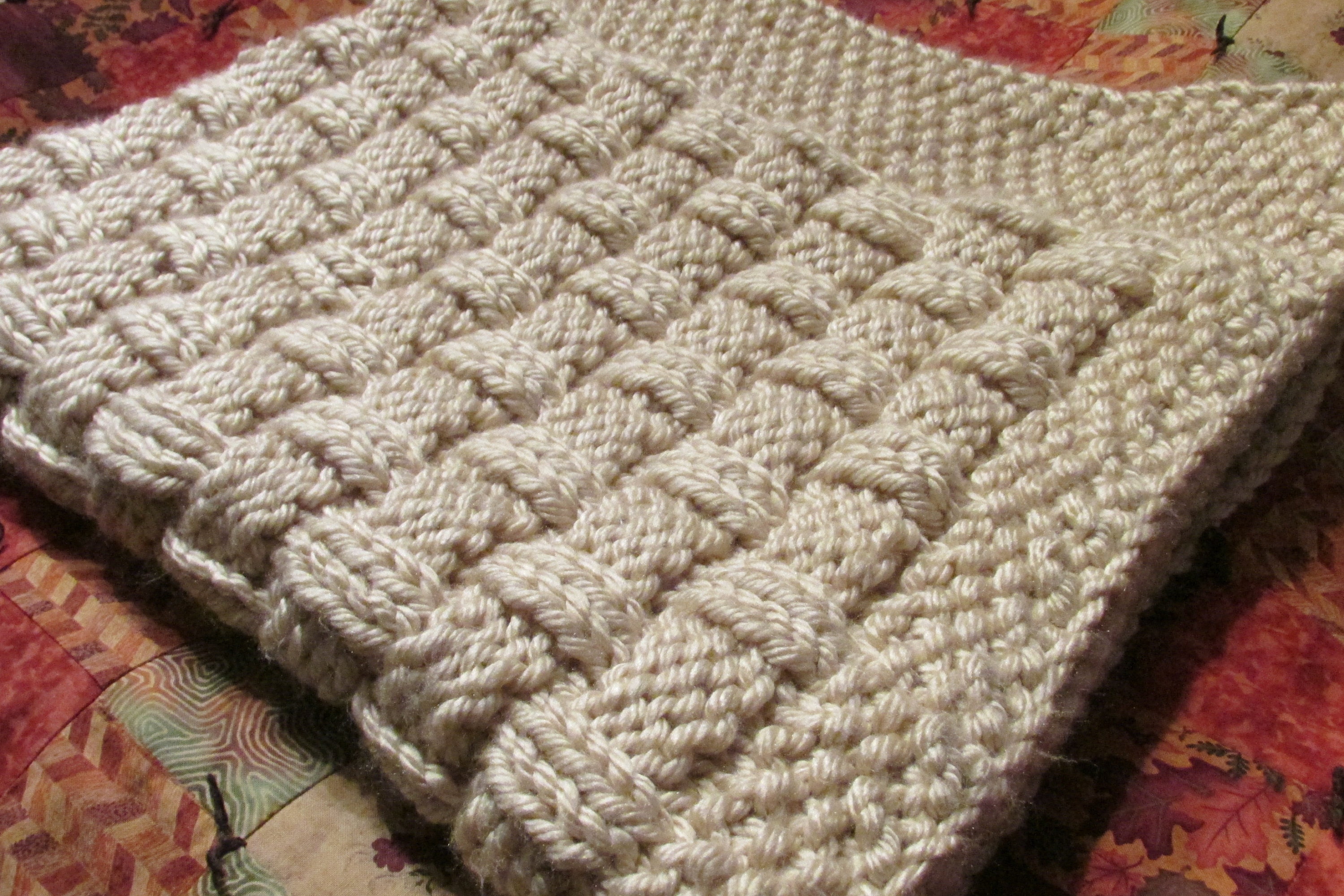 Basket weave crochet baby blanket pattern hotsell