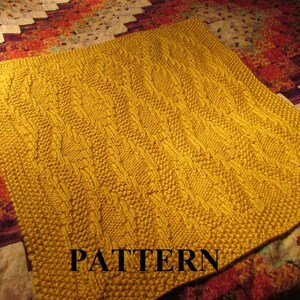 Knit Baby Blanket Pattern, Knitting Pattern, Chunky Yarn, Knit Purl Stitch Only, Knitting Chart Pattern, Digital Knitting Pattern, Download image 4