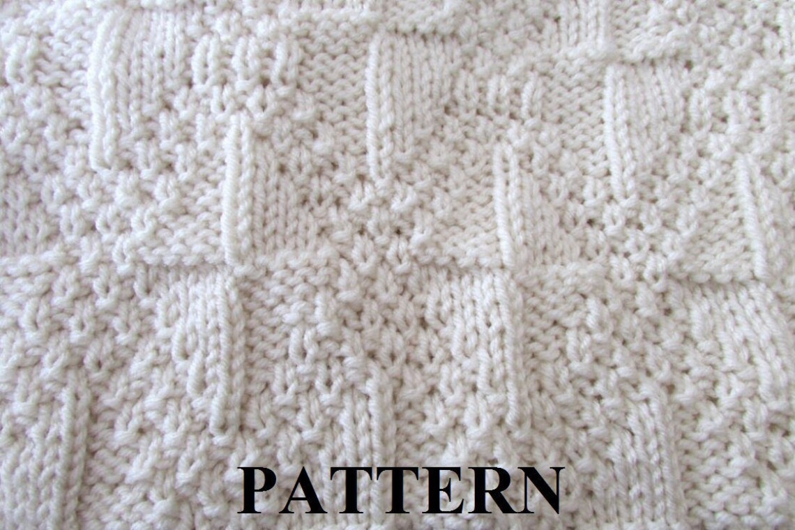 Knit Baby Blanket Pattern, Baby Blanket Pattern, Knitting Pattern