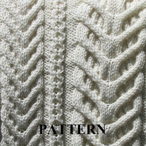 Knit Baby Blanket Pattern, Baby Blanket Pattern, Knitting Pattern Blanket, Knitting Pattern, Irish Baby Blanket, Digital Download, Heirloom image 5