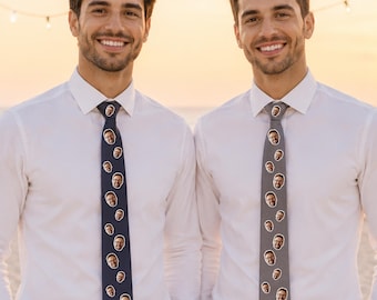 Corbata personalizada con foto para hombre, corbata personalizada para regalo de boda, corbata con logo personalizado para padrinos de boda, corbata con foto para papá, corbata de seda personalizada
