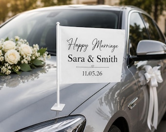 Bandera personalizada para coche, bandera personalizada para ventana de coche con logotipo, bandera para coche de boda, bandera para promoción empresarial, bandera personalizada para vehículo con foto