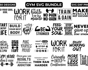 Fitnessstudio SVG-Bundle, 50 Fitnessstudio SVG-Sublimationsdesigns, Fitnessstudio-Motivation SVG, Fitnessstudio Png, Fitnessstudio-T-Shirt-Design, Fitnessstudio-Zitate svg, sofortiger digitaler Download