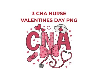 CNA Nurse Valentinstag PNG | Krankenschwester Valentine Png-Bundle | Sublimationsdruck | Digitaler Download Png-Dateien
