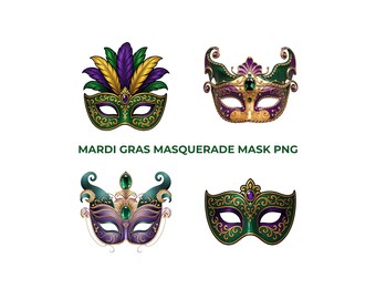 Karneval Maskerade Maske PNG Bundle | Sublimationsentwürfe | Karneval Maske PNG | Karneval Maske Digitaler Download | Trending PNG-Dateien