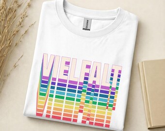 Vielfalt Regenbogen Shirt, LGBTQ Shirt, Pride Shirt, Queer Shirt, Love is Love, Geschenk für lesbisch schwul trans