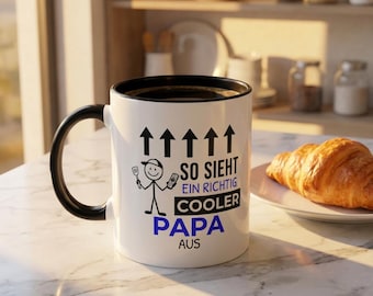 Lustige Papa Tasse, Cooler Papa Geschenk, Geschenk für Papa, Vatertag Geschenk, Papa Spruch Tasse, Geschenk Idee Papa
