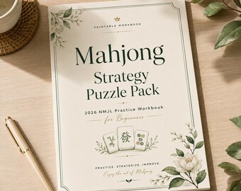 Hojas de práctica de Mahjong / Aprende la tarjeta NMJL 2026 / Estrategia de práctica / Entrenamiento para principiantes de Mahjong