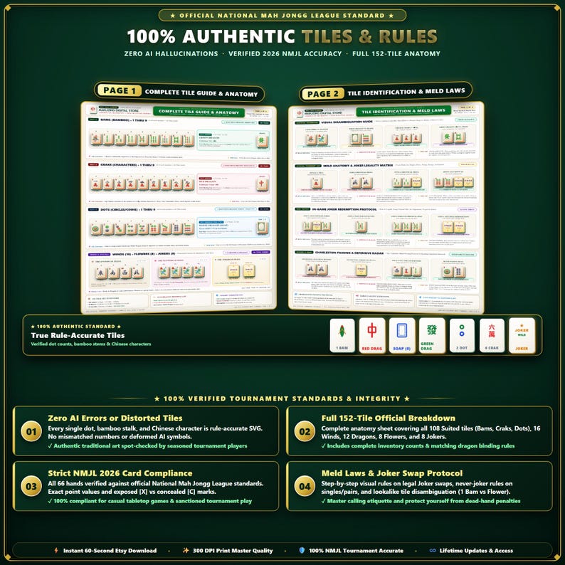 2026 American Mahjong Strategy Playbook – Visual NMJL Card Guide ...