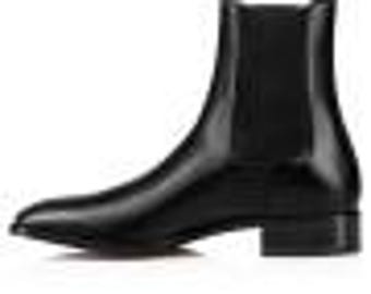 Buty Samson - Patynowana skóra cielęca - Czarne - Męskie