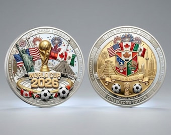World Cup 2026 Challenge Coin, FIFA World Cup 2026 Coin, North America Legacy Challenge Coin, Soccer Memorabilia, Gift for Soccer Fan