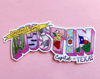 Austin Texas Vinyl Sticker