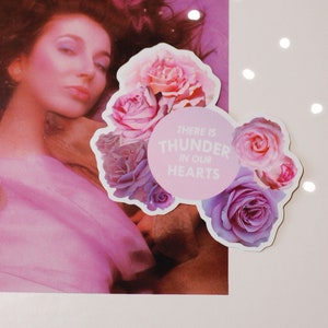 Floral There is Thunder in Our Hearts Kate Bush vinyl sticker image 2