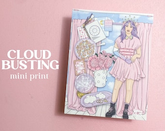 MINI PRINT Cloudbusting |  4.25" x 5.5"  |  Illustrated Art Print