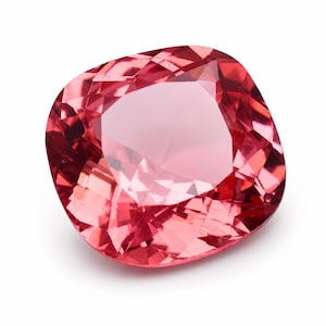 Zaffiro Padparadscha Certificato 7,60 Ct | Pietra Naturale | Pietra Preziosa Sciolta a Taglio Cuscino Quadrato Fine