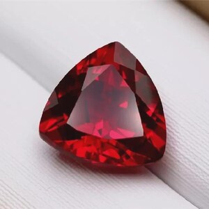 Authentic Red Ruby Gemstone | 8.30 Ct Trillion Cut Loose Stone | Ideal Stone For Ring, Pendent & Jewelry Making | Perfect Gift for Her