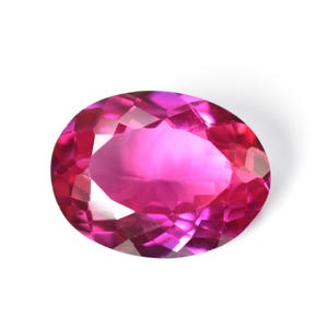 Rubí rosa natural de talla ovalada impecable, gema suelta de 4-22 quilates, certificado para la fabricación de anillos personalizados y joyería fina / Piedra para regalo de compromiso /