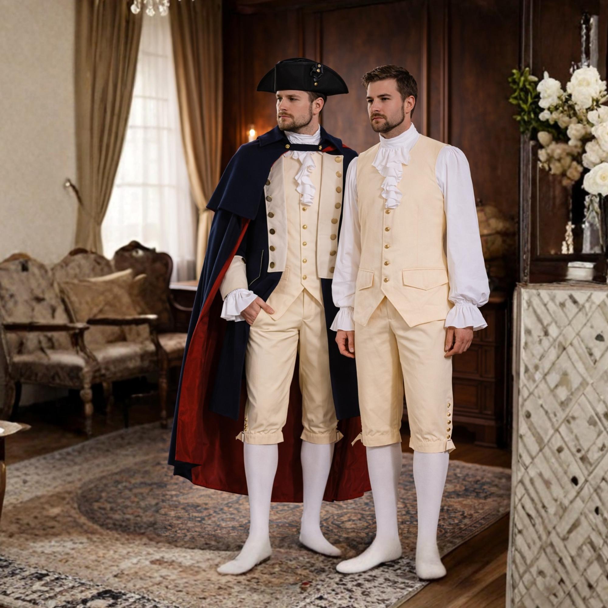 18th Century Colonial Frock Coat Costume Set | Rev War Uniform, Rococo ...